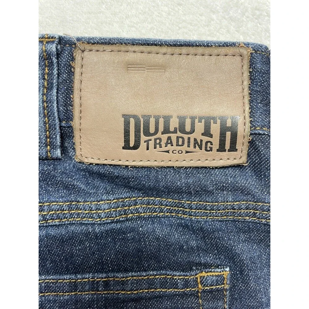 Duluth Flex Ballroom Men's Size 38x30 Heavy Duty Work Standard Fit Canvas Jeans